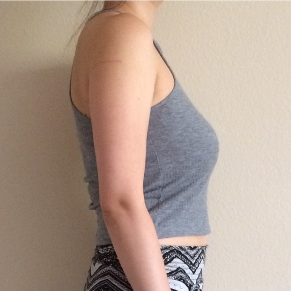 LAST DAY TO PURCHASE! Gray Racerback Top Size XS - Picture 3 of 5